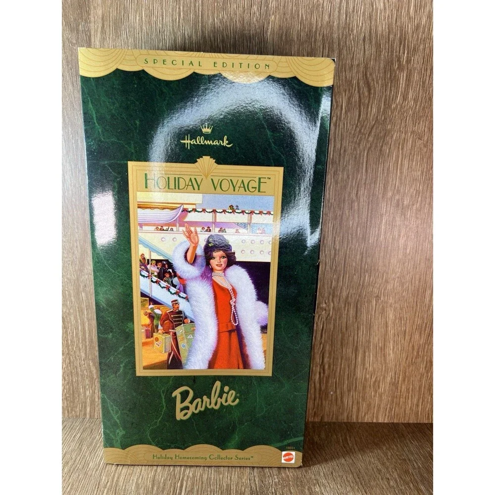 1997 Hallmark Special Edition Holiday Voyage Barbie Doll‎ Collector Toy. NRFB